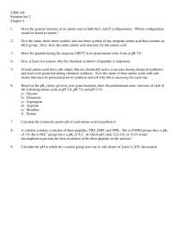 Problem Set 2 - Introductory Biochemistry | CHM 365 - Docsity