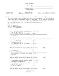 3 Problems on Discrete Structures Mathematics - Quiz 3 | CMSC 250 - Docsity