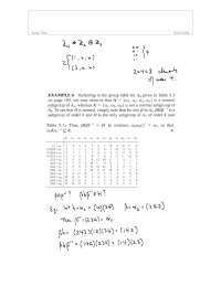 Solved Example for Modern Abstract Algebra | MAT 4233 - Docsity