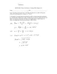 Midterm Exam 2 with Resolution | Classical Physics | PHY 009A | Exams ...