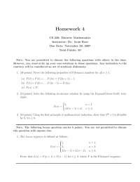 Problem Set IV - Discrete Mathematics | CS 220 - Docsity