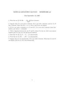 7 Questions on Advanced Calculus - Assignment II | MATH 412