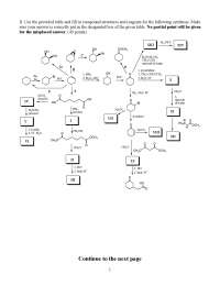 Practice Final Exam - Organic Chemistry II | CHEM 2320 - Docsity