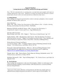 Getting Started, The Profession and Research Design and Methods | POL ...