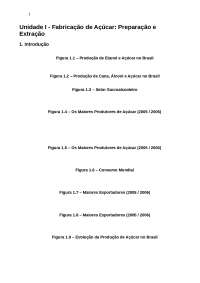 Álcool e Açúcar - Unidade I - Extração e Preparação