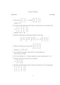 12 Practice Problems on Introduction to Linear Algebra - Assignment ...