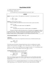 Statistics Notes: Mean and Median, Variance and Standard Deviation - Prof. Patrick S. Murp