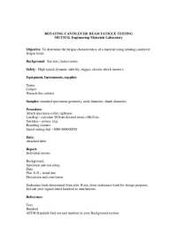 Rotating Cantilever Beam Fatigue Testing in Engineering Materials Laboratory - Prof. Mir A