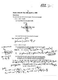 Past Test 4 Questions with Answers - Calculus II | MATH 2254 - Docsity