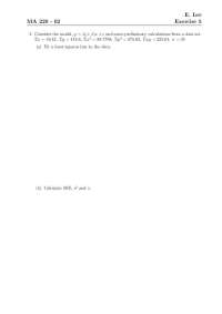 Exercise 5: Regression Analysis - Fitting a Linear Regression Model and Hypothesis Testing