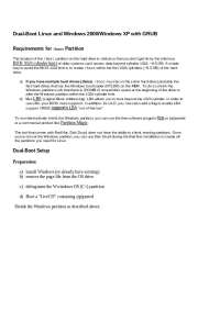 Dual-Booting Linux and Windows with GRUB: Requirements and Setup - Prof. Robert J. Taylor