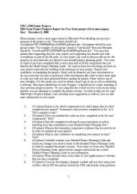 Midterm Project Progress Report for Two Term Project - Senior Project | ITEC 4390