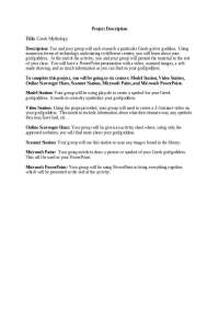 Greek Gods and Goddesses Project: Researching Greek Deities
