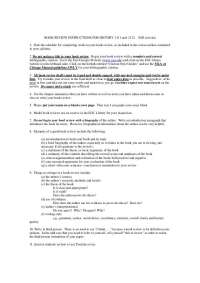 Book Review Instructions for United States History to 1865 | HIST 2111