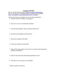 Genogram Exercise: Analyzing Family History and Patterns