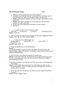 Solutions for Exam 1 - Graphic Design | ITEC 4830