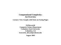 Computational Complexity - Algorithm Analysis and Design | CPSC 5115U