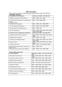 Cell Biology, Molecular Biology and Genetics - Exam | BIOL 1107