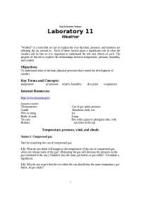 Laboratory 11 - Earth Systems Science - Weather | GEOL 107