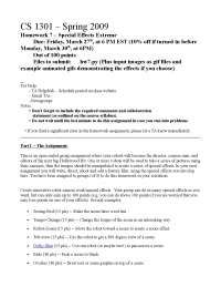 Special Effects Extreme - Solved Homework 7 | CS 1301 - Docsity