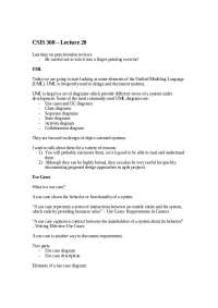 Notes on UML - Software Engineering 1: System Analysis | CSIS 360