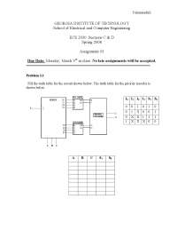 Practice Assignment 3 - Introduction to Computer Engineering | ECE 2030 ...