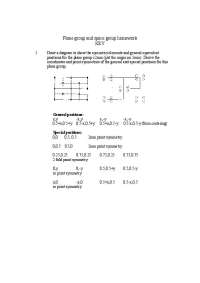 4 Problems on the Plane Group and Space Group - Homework | CHEM 6181