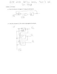 Introduction to Computer Engineering - Exam 3 Solution | ECE 2030 - Docsity