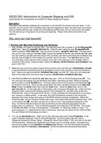 Lab Exercise 3: Introduction to ArcGIS 9.3, Map Design and Layout | GEOG 250