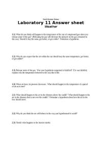 Laboratory 11 Answers Sheet - Earth Systems Science | GEOL 107