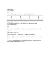 Quiz 2 Solutions for Database Systems Concepts and Design | CS 6400
