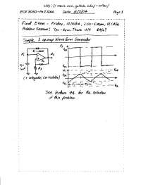 Solved Problem on Analogue Electronics - Review for Final Exam | ECE ...