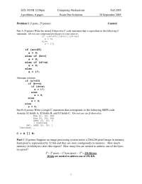 Mechanisms-Computing System - Examination 1 Solutions | ECE 3035 - Docsity