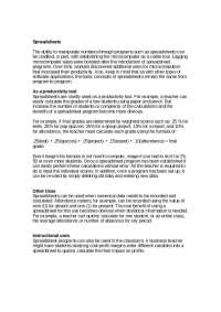 Excel Spreadsheet Assignment on Instructional Technology for Educators | IT 371