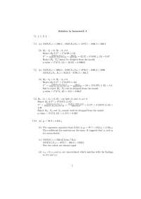 Resolution for Homework 4 - Regression Analysis | ISYE 6414 - Docsity