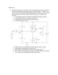 Homework 5 Questions - Microelectronic Circuits | ECE 3040 - Docsity