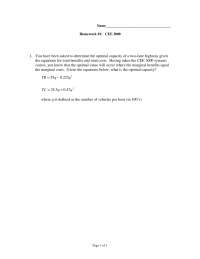 Homework 2 Questions - Civil Engineering Systems | CEE 3000 - Docsity
