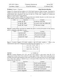 Solutions for Exam 1 - Mechanisms-Computing Systems | ECE 3035 - Docsity