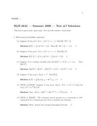 Solutions to Exam 1 - Simulation | ISYE 6644 - Docsity