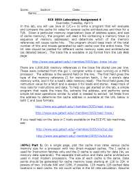 Laboratory Assignment 4 for Computer Architecture and Operating Systems ...
