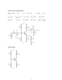 Common Source Amplifier Examples - Analog Electronics | ECE 3050 - Docsity