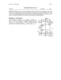 3 Solved Problems on Voltage and Resistance Circuit - Exam 3 | ECE 6412 ...