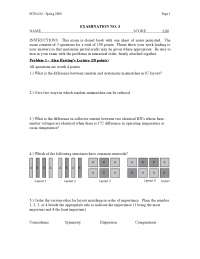 Practice Exam 3 - Analog Integrated Circuit Design | ECE 6412 - Docsity