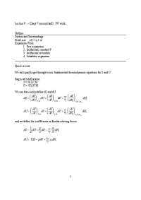 Thermodynamics Lecture 9: Expansion Work and the First Law