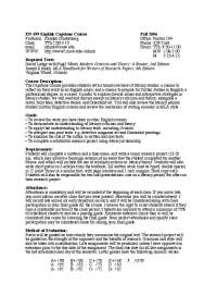 English Capstone Course - Project 15 | EN 499