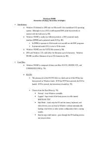 Lecture Notes on Introduction to Windows 9X/ME | BU 396