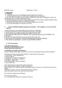 Quality Management - Lecture Notes | MGMT 250