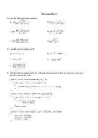 5 Solved Questions on Introduction to Computer Science II - Paper | CSAS 1112