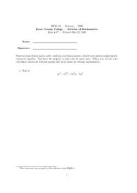 Question on Calculus with Analytic Geometry I - Quiz 5 | MTH 121