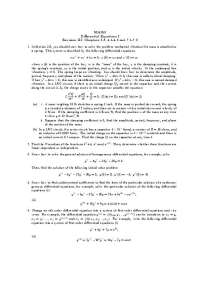 Differential Equations: Solving Mechanical Vibrations and LRC Circuits - Prof. Wai Y. Chan